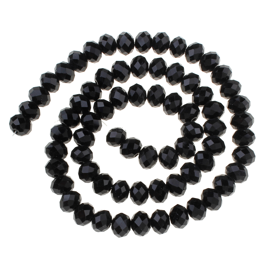 Glasschliff rondelle jet