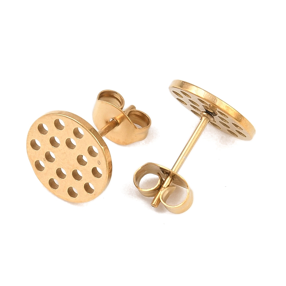 perlensucht ohrring stecker mit wabe