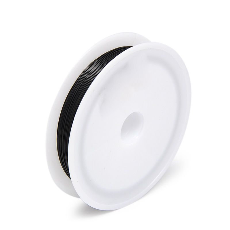 perlensucht schmuckdraht schwarz